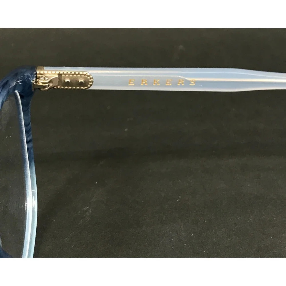 Erkers Eyeglasses Frames BRIDGETON Waves Blue Fade Cat Eye Full Rim 50-18-145